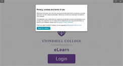 Desktop Screenshot of elearn.stonehill.edu