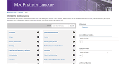 Desktop Screenshot of libguides.stonehill.edu