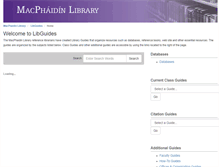 Tablet Screenshot of libguides.stonehill.edu